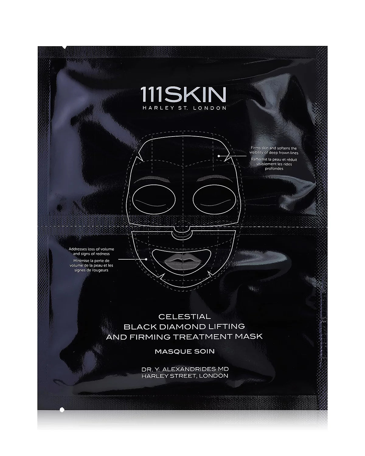 111Skin Celestial Black Diamond Lifting & Firming Face Sheet Mask, Pack of 5