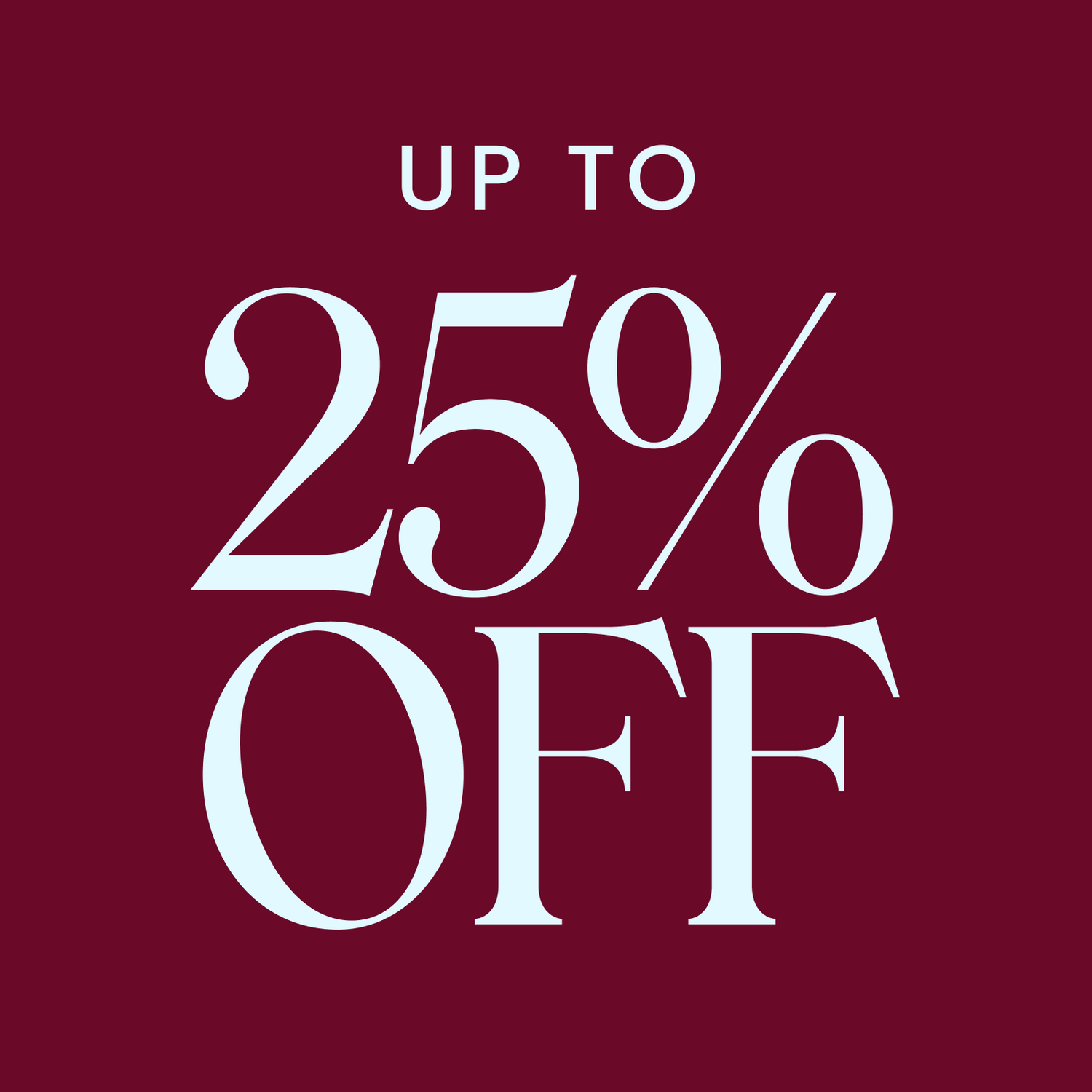 25% Off