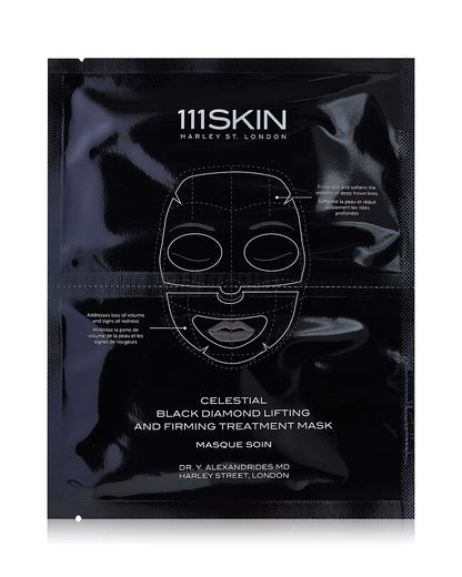 111Skin Celestial Black Diamond Lifting & Firming Face Sheet Mask, Pack of 5