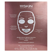 Rose Gold Facial Treatment Mask, Pack of 5