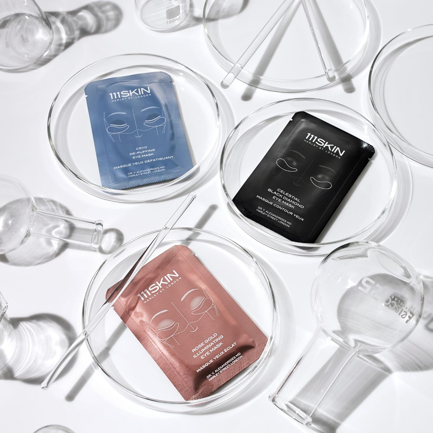 Celestial Black Diamond Eye Mask, 8 Pack