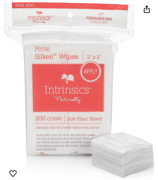 Petite Silken Wipes 2x2 4 Ply 200/bag