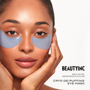 Model wearing the 111SKIN Cryo De-Puffing Eye Mask
