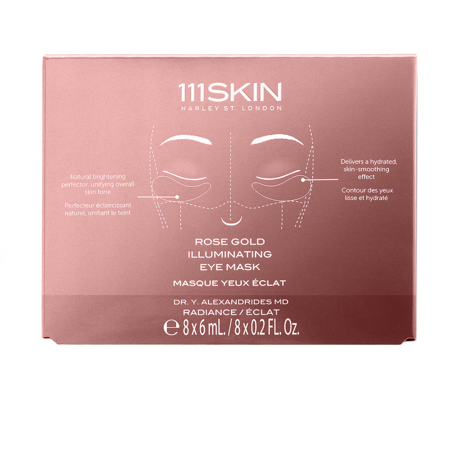 Rose Gold Eye Mask: Brightening Under-Eye Mask, Pack of 8