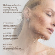 The Prep Pads ingredient philosophy, highlighting the moisture-binding complex