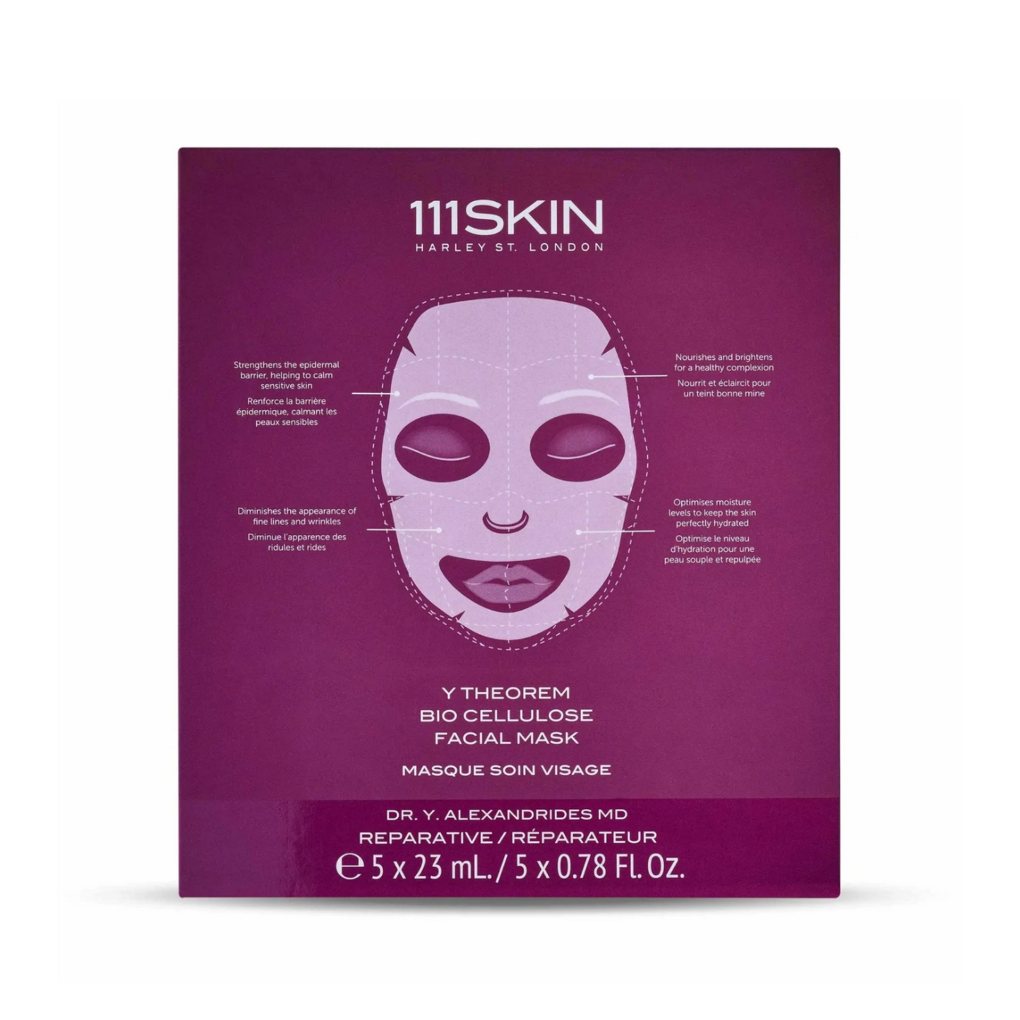 Y Theorem Bio Cellulose Facial Mask: Calming Mask for Stressed Skin